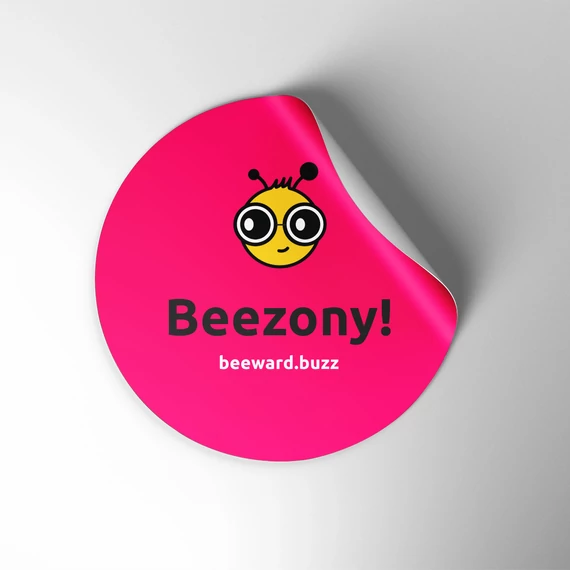 Beezony pink 10 cm vinyl matrica